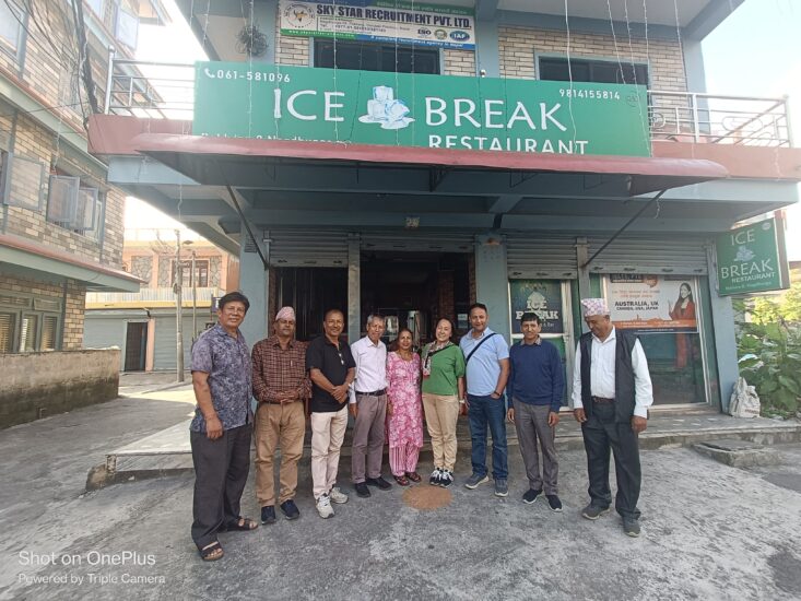 Ms. Rie Iimura the ex-JOCV volunteer met TOLI staff